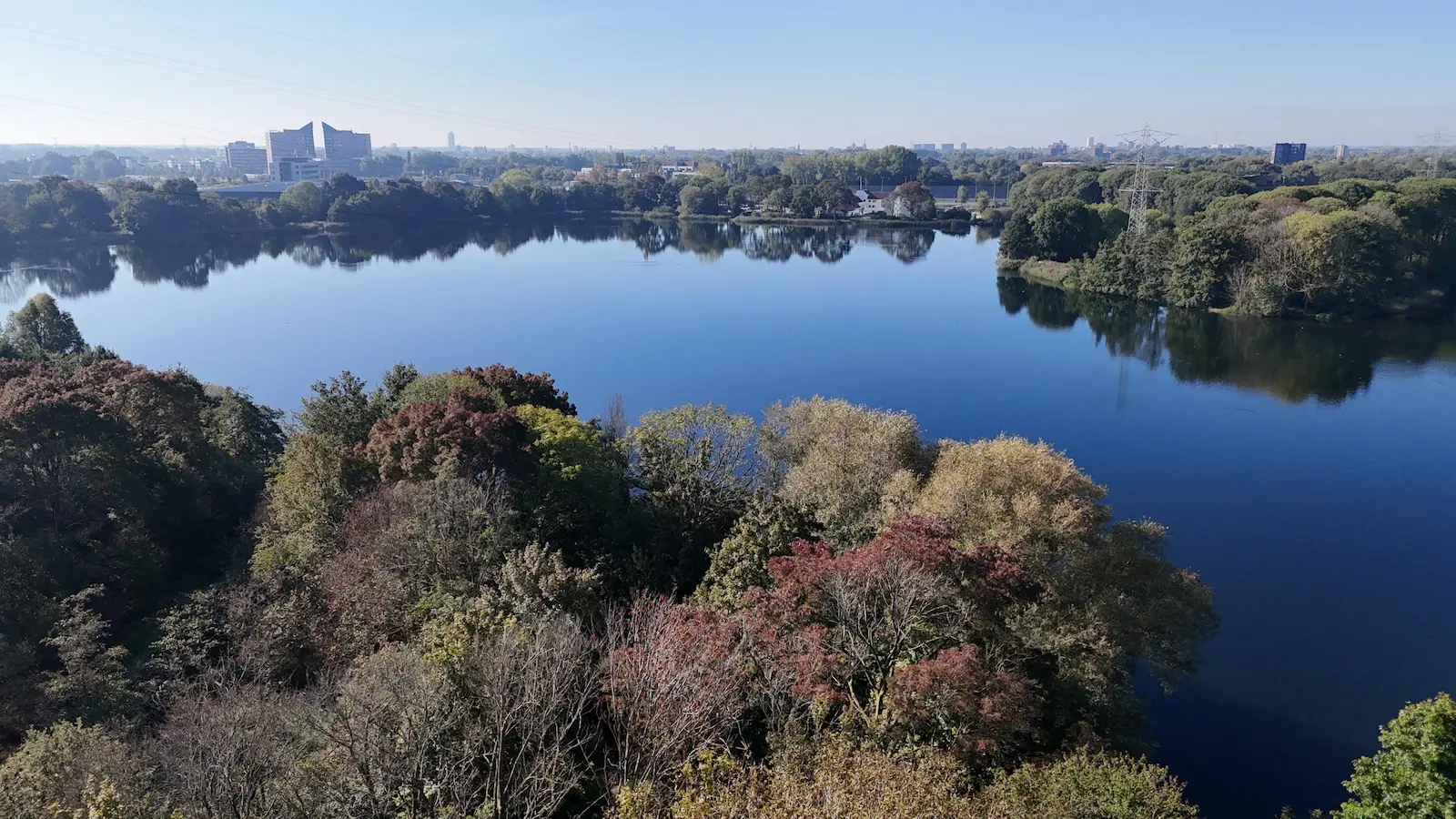 Rosmalense plas luchtfoto