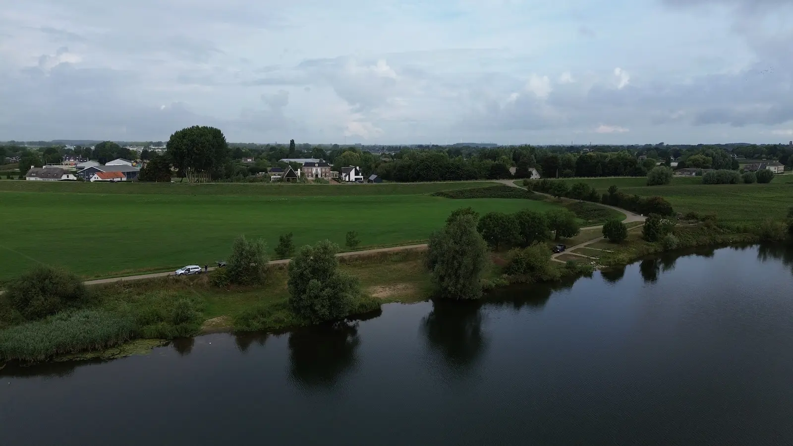 Visoever zandmeren luchtfoto